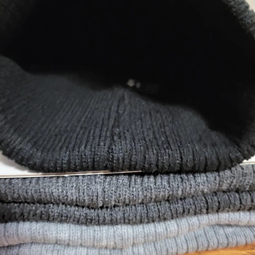 NWT 3 Pack RBX Knit Beanies - Light Gray, Gray & Black